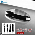 ABS skirtas Mercedes Benz ABCE GLC CLA GLE GLS GLB klasė W177 W247 W205 W213 X254 C118 W167 automobilio durelių rankenos dangtelio apdaila Four holes
