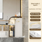 Tualeto laikymo spintelė 2/3/4 sluoksnių vonios kambario stalčiui, &bdquo;Closestool&ldquo; ply&scaron;ių lentynėlė, itin siaura virtuvės organizatoriaus lentynėlė 2 layers small balta