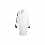 Adidas Originals Trefoil Užtraukiama Hoody Ilgas Vėjui Atsparus Striukė Moteri&scaron;ka Striukė Balta DU7255 34