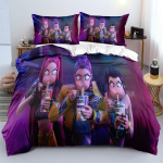 Hip Hop Kpop Demon Hunte Patalynės Komplektas Prabangus Rumi Mira Zoey Antklodės Užvalkalas Pagalvės Užvalkalas Mergaičių Miegamojo Lovos Mai&scaron;as Pagalvės Užvalkalas EU Single(135*200cm)3pcs