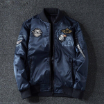 Vyri&scaron;kos &bdquo;polit Bomber&ldquo; striukės Vyri&scaron;ki vir&scaron;utiniai drabužiai i&scaron; abiejų pusių, krovininiai paltai, vyri&scaron;ki beisbolo drabužiai, 7xl 7XL tamsiai mėlyna spalva