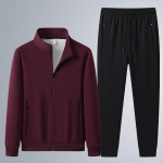 Vyri&scaron;kas didelio dydžio kvėpuojantis medvilninis sportinis kostiumas (L-8XL) - Laisvalaikio megztinis ir sportinės kelnės pavasariui ir rudeniui 5XL