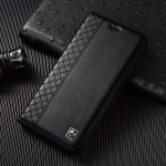 Napa tikros odos atverčiamas dėklas-piniginė Samsung Galaxy A10 A20 A30 A40 A50 A70 A80 A90 telefonams A10&Genuine Leather juoda