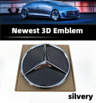 3D Automobilio Grotelių Emblema Žvaigždės Ženklelis Priekinių Grotelių Logotipas Mercedes Benz W204 W205 W213 X253 A B C E S CLA GLB GLC GLE GLS Priedai GLS-166 2015-2019