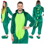 Vyrų vientisas dinozauro pižama kigurumi kostiumas s Dinozauro kostiumas - S