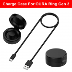 Suderinamas su Oura Ring 4 kartos 3 kartos įkrovimo dėklu Ne&scaron;iojama saugi įkrovimo stotelė su USB-C laidu i&scaron;maniojo žiedo priedams Size 4