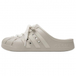 Adidas ADILETTE CLOGS Slip Resistant Closed Toe Slippers Unisex Gray JQ2118 43 white