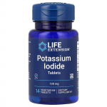 Life Extension, Kalio jodidas, 130 mg, 14 vegetari&scaron;kų tablečių