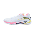 Li Ning Falcon 5 Rubber Slip Resistant, Abrasion Resistant, Breathable, Lightweight, Rebound Low top Badminton Shoes AYAU007-2 40 white