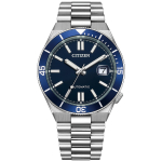 CITIZEN Laikrodis CITIZEN COLLECTION Mechaninis Laikrodis su Safyru Verslo Analoginis Paprastas Laivyno Mėlynas NJ0230-59L (Mechaninis/Atsparus vandeniui/TSUYOSA)