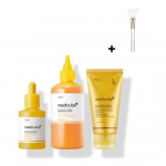 MediCube Kojo rūg&scaron;ties ir ciberžolės skaistinanti odos priežiūros rinkinys (Atnaujinantis tonikas 250 ml + Niacinamido serumas 30 ml + Naktinė kaukė-wrap 75 ml) + Želė &scaron;epetėlio dovana