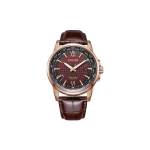 CITIZEN Ecology Drive Kolekcija Kvarcinis Mechanizmas Odinis Dirželis Laikrodis Vyri&scaron;ki Laikrodžiai BX1009-10X Red Strap