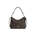 Coach Laurel 31 Didelės talpos rankinė-krep&scaron;ys, nuimama peties rankena, su para&scaron;u padengtas drobės ir lygios odos, moteri&scaron;ka rankinė CR149-IMAA8 Basic Set (Bag+Dust Bag) gray