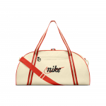 Nike Didelės talpos i&scaron;siuvinėtas logotipas Audinio sportinis krep&scaron;ys Per petį Crossbody Tote Sporto salės krep&scaron;ys Vidutinis Unisex krep&scaron;iai DH6863113 Coconut Milk & Passionate Red & Black