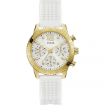 Guess Marina Baltasauksas Nerūdijantis Plienas/Silikonas Moteri&scaron;kas Kvarcinis W1025L5 balta