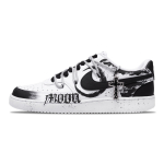 Nike Court Vision 1 Moonlight Knight Neslystantys Atsparūs dilimui Žemi Kateboard batai Vyri&scaron;ki Juodi Balti DH2987-101(Komanda348-) 40