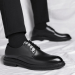 Vyri&scaron;ki verslo batai Juodi odiniai Formalūs batai vyrams su rai&scaron;teliais Oxfords Vestuvės &Scaron;alis Biuras vasarinis Batai Vyras zapatos de hombre 6.5