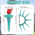 Laisvės statulos kostiumo rekvizitai Aksesuarai Festivalio &Scaron;ventės Ledi Laisvės Cosplay Karūna Fakelas Nepriklausomybės dienos Parados Apsirengimas