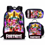 3 vnt. Fortnite Aktyvumo Kuprinė Anime Animacinis Mokyklinė Kuprinė Didelės Talpos Studentų Mokyklos Krep&scaron;iai Pie&scaron;tukų Dėklas Mielas Ir Žavus Pietų Dėklas Gimimo Data Dovana 3pcs