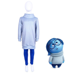 Inside Out Kostiumas Inside Out 2 Animacinis Piktis Baimė Liūdesys Nerimas Vaikams Berniukams Mergaitėms Siaubo &Scaron;ventė Karnavalas &Scaron;ventė Apsirengti 160&Inside Out2 white