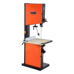 Medžio apdirbimo juostinis pjūklas, 457 mm, Juostinis pjūklas su 2240 W 3 AG varikliu, 406 mm maksimalus pjovimo auk&scaron;tis, 690 x 510 mm ketaus stalas, su 360&deg; darbo &scaron;viesa, Kampinis