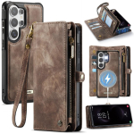 Nuimamas magnetinis odinis dėklas, skirtas Samsung Galaxy S26 Ultra S25 Edge S24 Plus S23 FE S22 S21 S20 Note20 Kortelės lizdas Piniginės Dangtelis Galaxy S24 Ultra