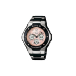 Casio BABY-G Atsparus vandeniui Kvarcinis mechanizmas Dervos Nerūdijančio plieno apyrankė Japonijos ir Korėjos laikrodis 50,4 mm Moteri&scaron;kas laikrodis Rožinis ciferblatas MSG-300C-1B rožinė