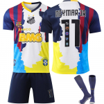 Barselona Neymar Vaikų Futbolo Mar&scaron;kinėliai Daugiaspalvis Jaunimo Futbolo Treniruočių Rinkinys 110-120 CM