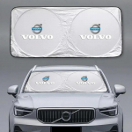 Automobilio priekinio stiklo saulės apsauga UV apsauga Volvo XC40 XC60 XC90 S60 S90 V50 V70 Automobilio priekinio lango saulės skydelis Priedai 140x70cm white