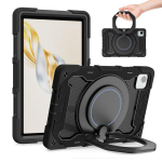 &Scaron;arvuotas ne&scaron;iojamas besisukantis žiedo laikiklis Silikoninis plan&scaron;etinio kompiuterio dėklas For Honor Pad X9 / X8a juoda