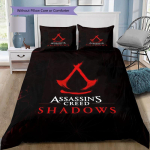 Auksinio Trikampio AC Simbolis Patalynės Antklodės Užvalkalų Rinkinys Mink&scaron;tas Mikropluo&scaron;to Audinys Assassin's Creed Serija Keli Ra&scaron;tai Patalynė Vaizdo Žaidimų Gerbėjams 135x200cm