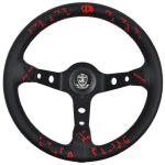 Vertex Universalus odinis automobilių vairas su siuvinėjimu, lenktynėms pritaikytos auto dalys, sportinis vairas 001-GZFXP465-01