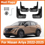 4 vnt. Nissan Ariya -2025 purvasaugiai purvo apsaugai sparneliai apsaugai nuo purslų purvasaugiai sparnų priekinių galinių ratų priedai 4pcs