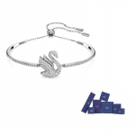 Swarovski logotipo apyrankė su pakabukais M-Original brand box (color random) sidabras