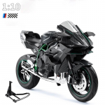 1:10 S1000RR H2R V4S Aliuminio Lieto Motociklo Modelio Transporto Priemonės Kolekcija Garsas ir &Scaron;viesa Visureigis Automobilis Žaislai Automobilis black