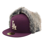 New Era 59FIFTY Dogear LA Los Angeles ONSPOTZ LA Dydis 7 MLB Los Angeles Dodgers Kepurė, Dodgers, I&scaron;skirtinė, Slyvos, 3/8, gray