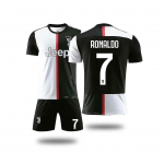 Juventus 2019/20 Namų Ronaldo Nr.7 Futbolo mar&scaron;kinėlių rinkiniai vaikams ir suaugusiems 100