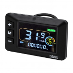 GD02 Dviračio LCD Ekranas Matuoklis Didelės Rezoliucijos Universalus Elektrinio Dviračio Valdymo Skydelis su 5 Pin Vandeniui Atspariu Jungtimi black