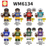 Philadelphia Eagles NFL Futbolo Miniatiūrinės Figūrėlės Statybiniai Blokeliai Žaislas, Mini Gerbėjų Kolekcinis Rinkinys, Kūrybi&scaron;ka Dovana WM6134(2311-2318) 8pcs