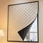 &Scaron;iltos užuolaidos, &Scaron;ilumos ir &scaron;alčio izoliacija, Langų tinkleliai, Saulės apsauga, Garso izoliacija, Dvigubo storio &scaron;iltos užuolaidos 120x220cm white