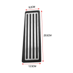 Skirta Volvo XC60 XC90 S90 V90 S60 V60 XC40 Pedalai Droselio Akceleratoriaus Stabdžių Pedalo Atraminė Plok&scaron;telė Dangtelis Padas Apsauginis Priedai white