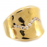 Bague Plaqu&eacute; Or 'Cleopatra' dor&eacute;/or/blanc/