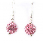 Les Tr&eacute;sors De Lily [K3235] - Boucles Cr&eacute;ateur 'Sissi' rose
