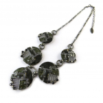 Les Tr&eacute;sors De Lily [N8440] - Collier Cr&eacute;ateur 'Kilimanjaro' noir žalia
