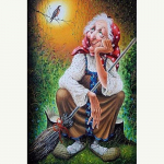 Siuvinėjimo kryželiu rinkinys &bdquo;pasidaryk pats&ldquo; deimantinis siuvinėjimas senos močiutės tapyba deimantine mozaika namų dekoras 20X30CM