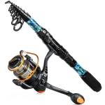 Teleskopinė spiningo me&scaron;kerė su 13+1BB spiningo ritės rinkiniu Ne&scaron;iojamas spiningo me&scaron;kerės rinkinys, skirtas basų me&scaron;kerės kombinacijai 2.7M&Series 5000