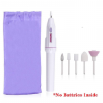 1 vnt. Nail Art Antgalis Elektrinis manikiūras Toenail Drill File Nail Grinder Poliruoklis balta