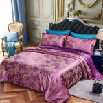 Keturių dalių satininis žakardo patalynės komplektas namams &bdquo;Continental Light Luxury&ldquo; Twin