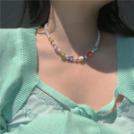 IF ME mados spalvingi perlų karoliukais karoliai Bohemia Crystal Short Choker moteri&scaron;ki papuo&scaron;alų priedai 1