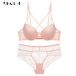 DKGEA priekyje uždaroma liemenėlė Push Up Lace Moteri&scaron;kas seksualus apatinio trikotažo rinkinys 85B